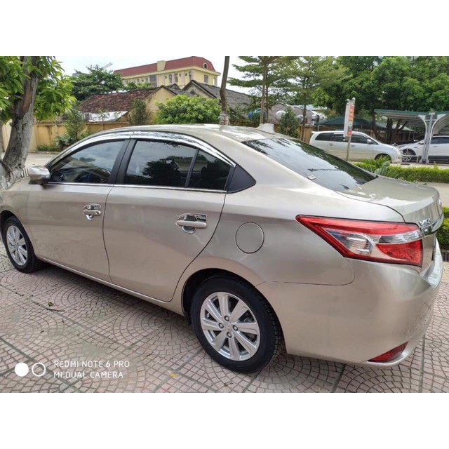 [Giảm 30%] Vè che mưa mạ chrome Vios 2014 - 2023