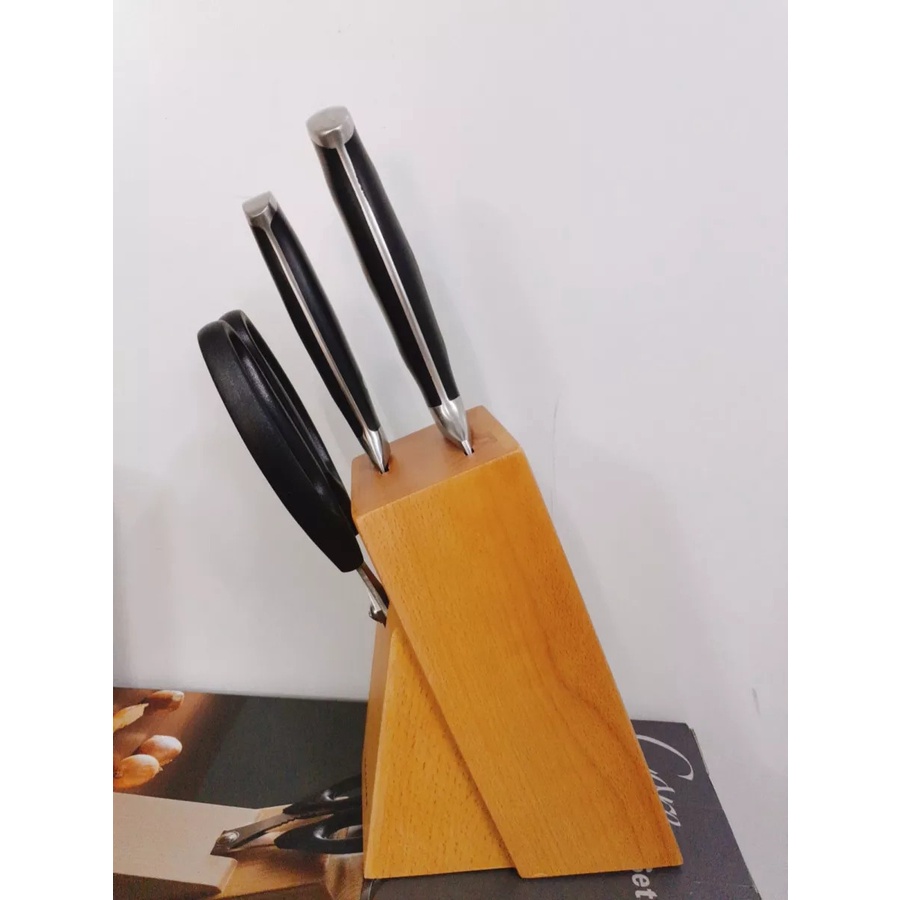 Bộ Dao Nhà Bếp Cao Cấp 4 Món Lock&Lock Kitchen Knife Set - Màu Đen