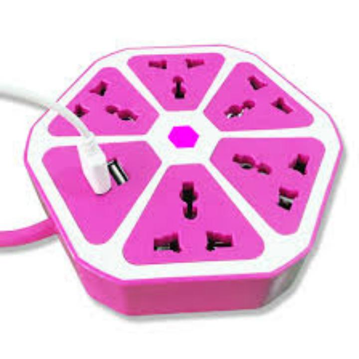 ổ điện trái cam đa năng 2 cổng usb và 6 lỗ cắm