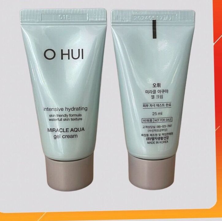 Kem Ohui xanh dưỡng cấp nước, kiềm dầu, giảm mụn cho da dầu Ohui Miracle Aqua Gel Cream 25ml