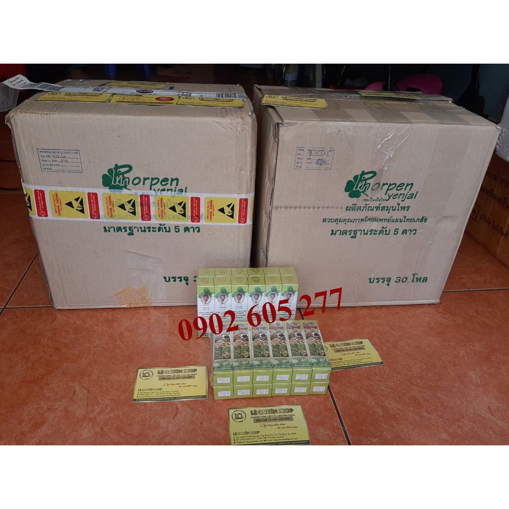 (Combo)12 Lọ dầu lăn thảo dược 18 vị Thái Lan