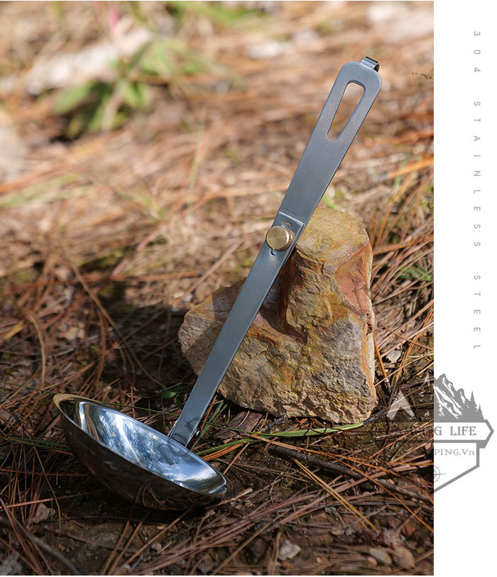 Thìa múc canh inox 304 gấp gọn