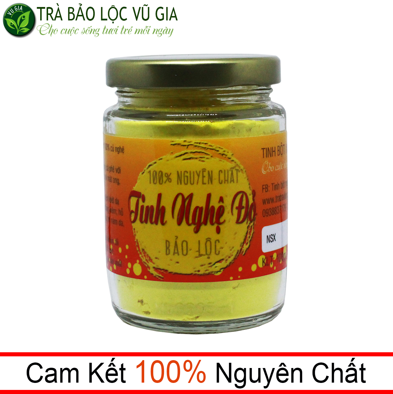 Tinh nghệ đỏ nguyên chất vũ gia