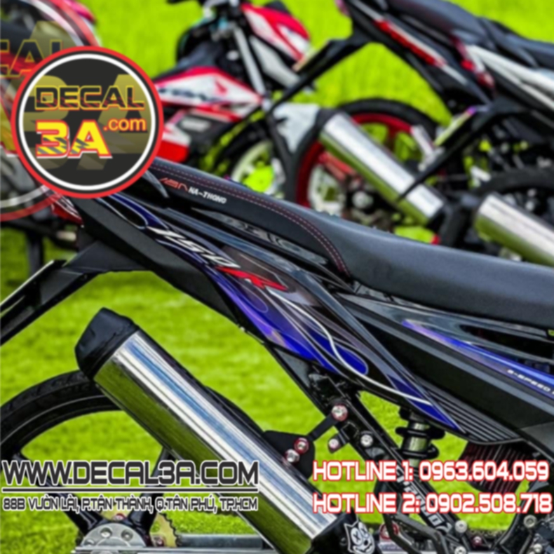 Sonic Blue Fire 150R removable stamp