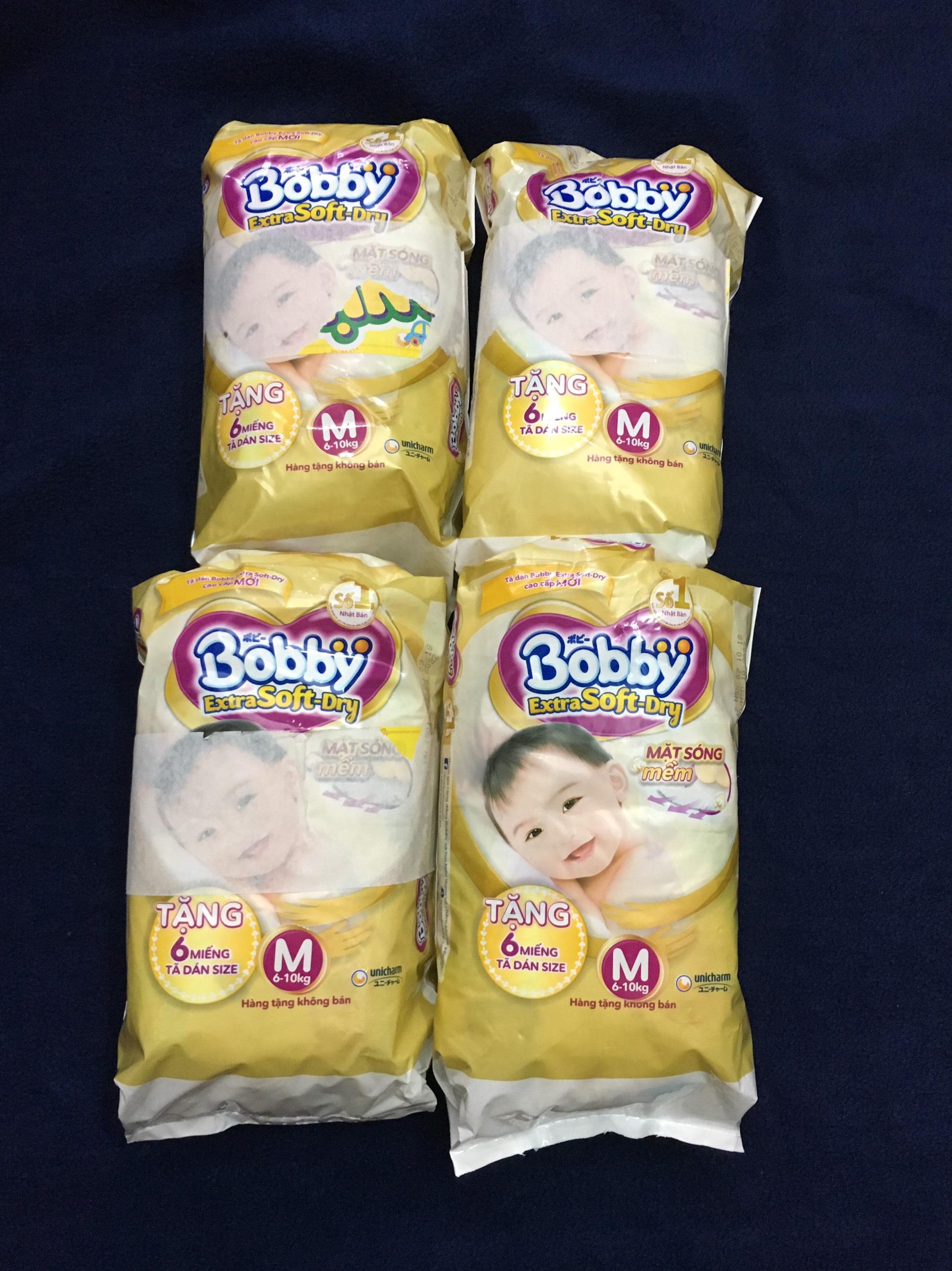 Combo 24 miếng tã dán Bobby cao cấp size M (6-11kg)