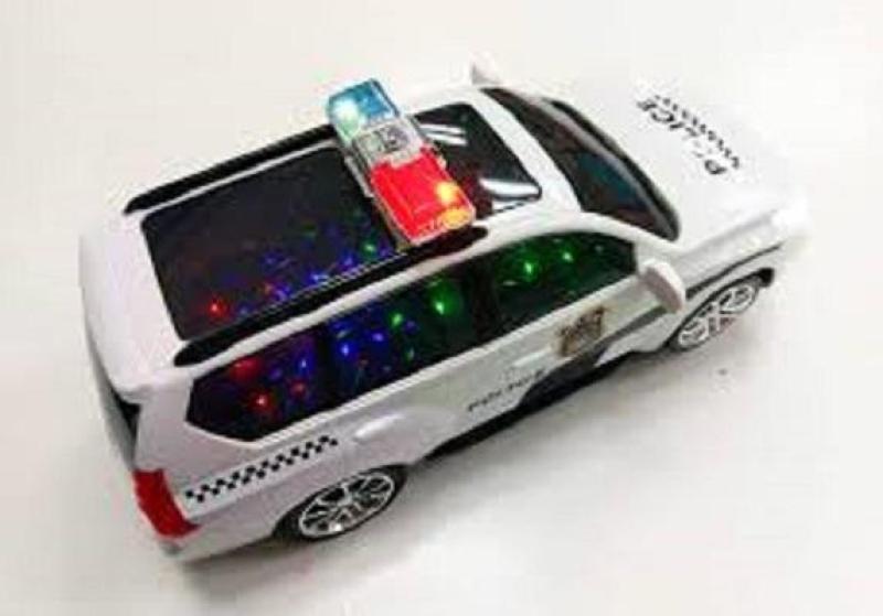 (GIẢM MẠNH) Bộ đồ chơi ô tô cảnh sát dùng pin biết đi phát nhạc có đèn, xe canh sat co den nhac