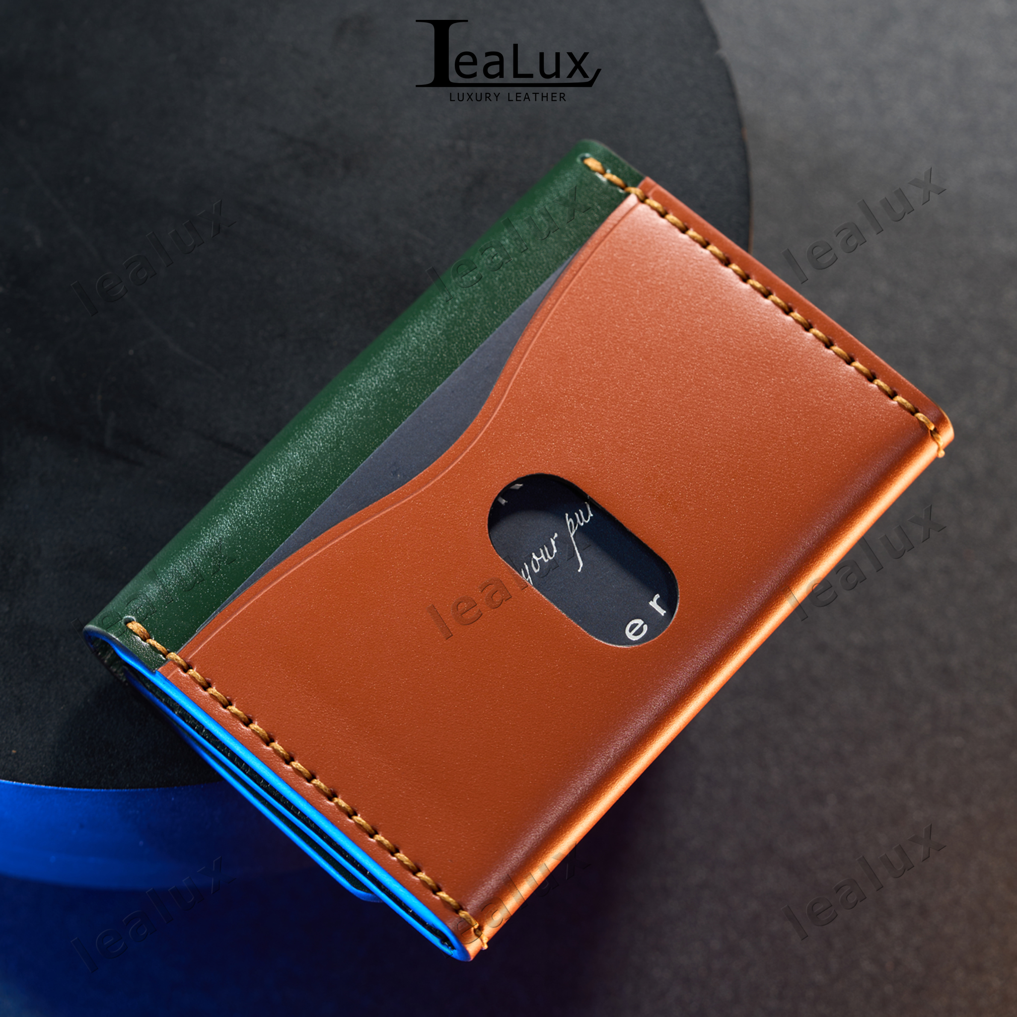 Ví Da Đựng Thẻ Handmade Cao Cấp Lealux Card Wallet