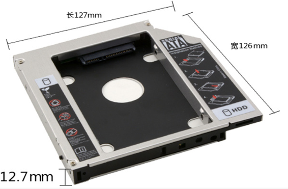 Bộ phận mở rộng ổ đĩa, Khay Ổ Cứng Caddy Bay ( mỏng 9.5mm ) - (dày 12.7mm) (Gắn Ổ Cứng Thay Ổ Quang Laptop)