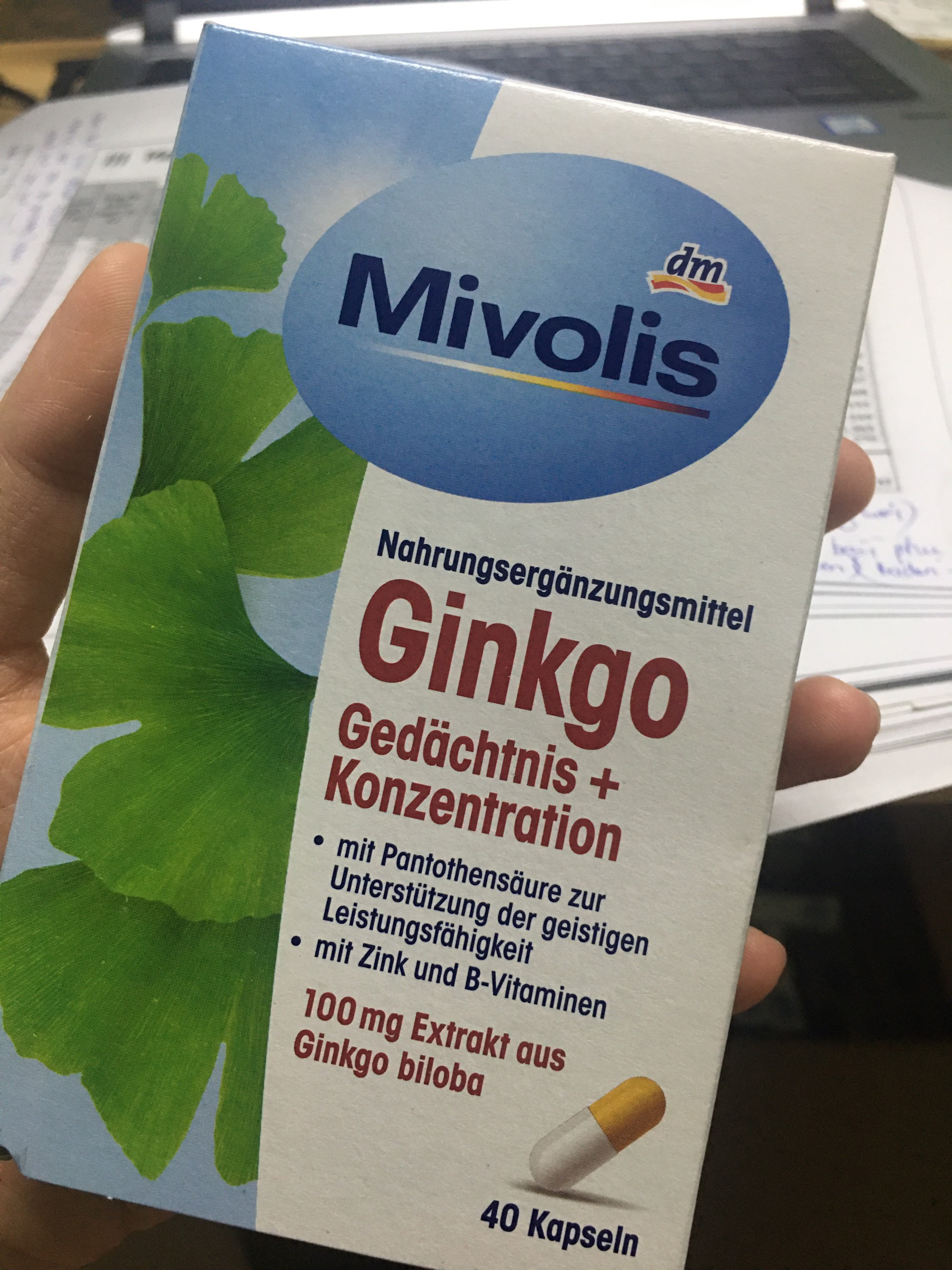 [HÀNG NỘI ĐỊA ĐỨC] Mivolis Đức- Viên Uống Bạch Quả (BỔ NÃO GINKGO BILOBA )