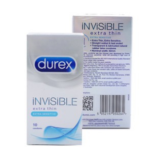 [ HÀNG CHÍNH HÃNG] Bao cao su Durex Invisible 10 bao