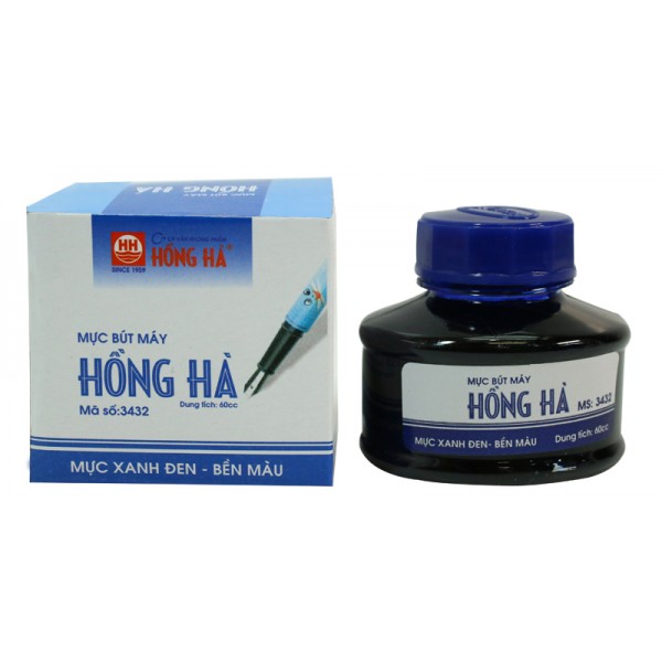 Mực Bút Máy Hồng Hà (Mực Tím/Xanh Đậm)-60ml