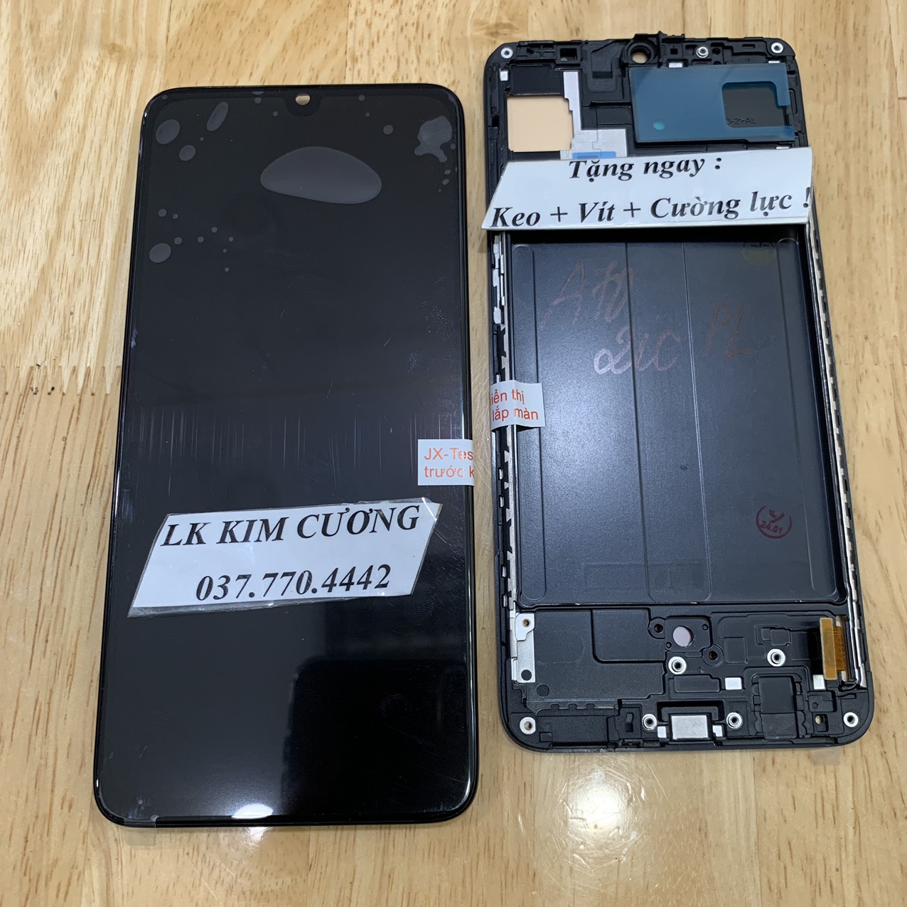 Màn hình tương thích samsung A70 - OLED liền khung phôi lớn