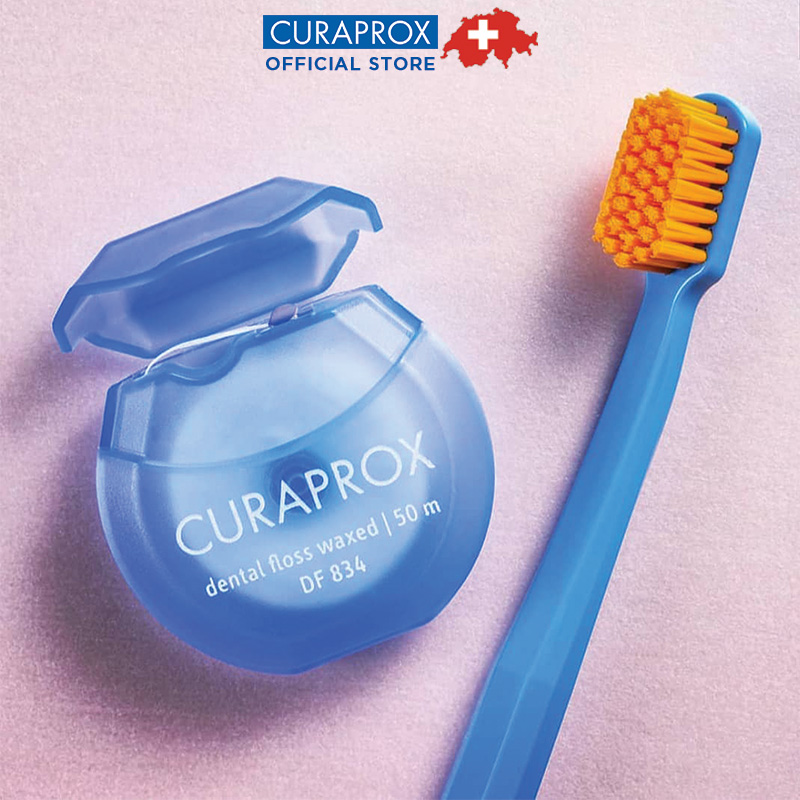 Chỉ nha khoa có sáp Curaprox DF 834 50m