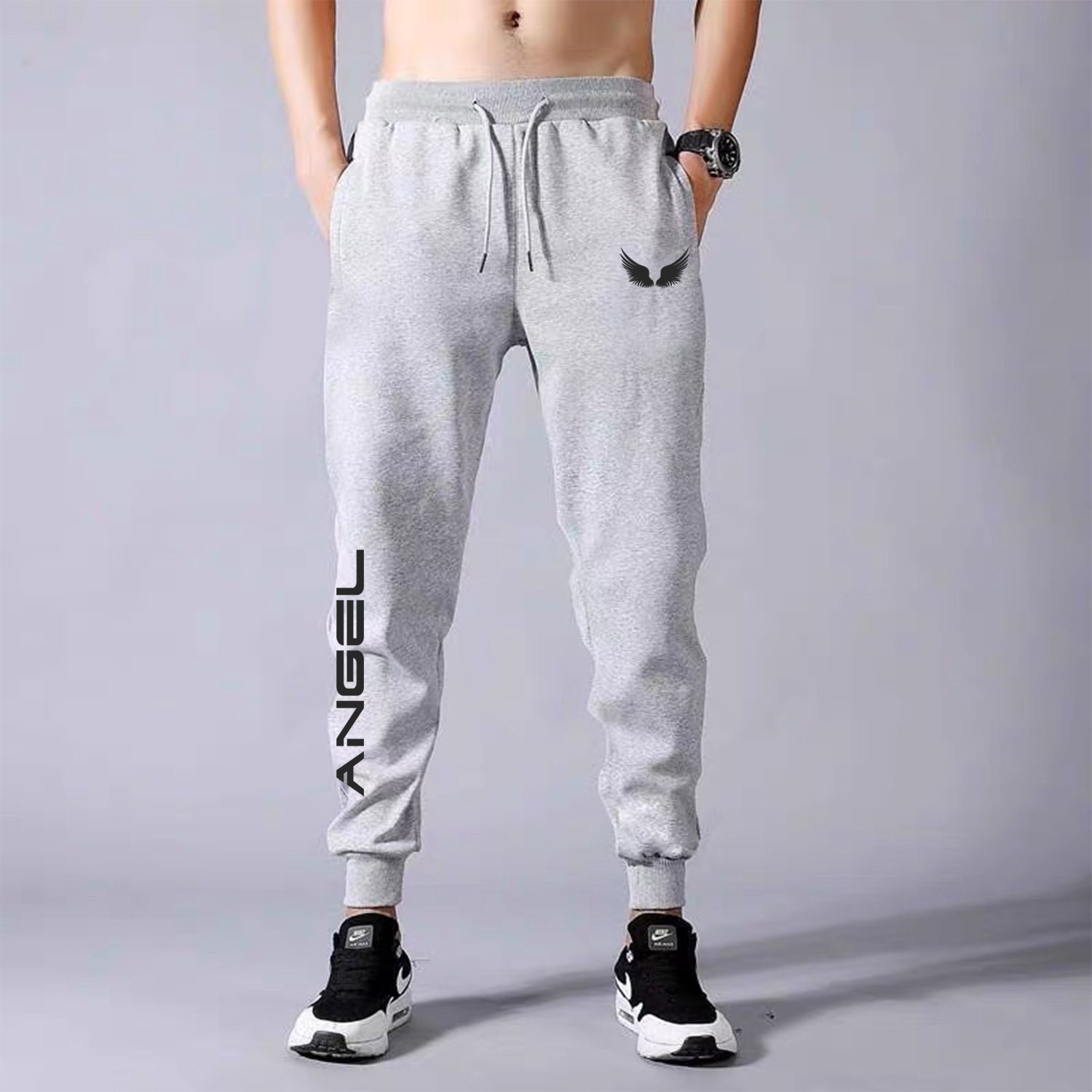 Quần jogger nỉ nam angel size m-xxl từ 40-80kg