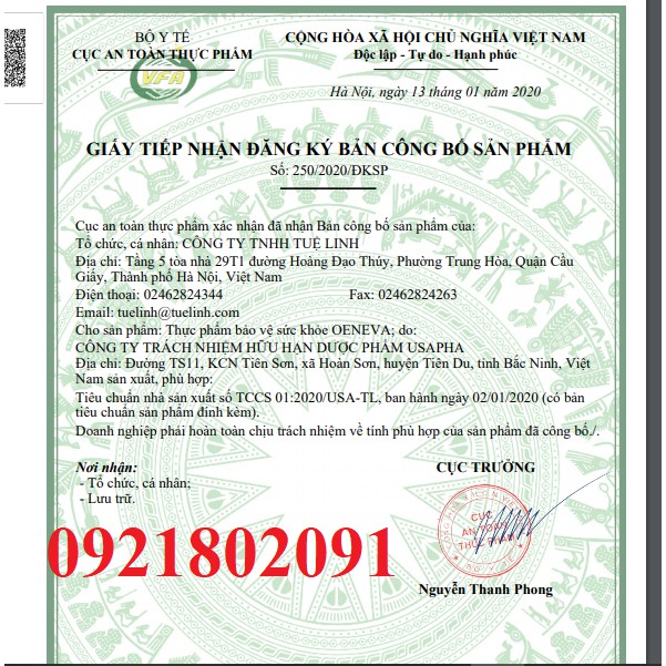 OENEVA tinh dầu hoa anh thảo tuệ linh