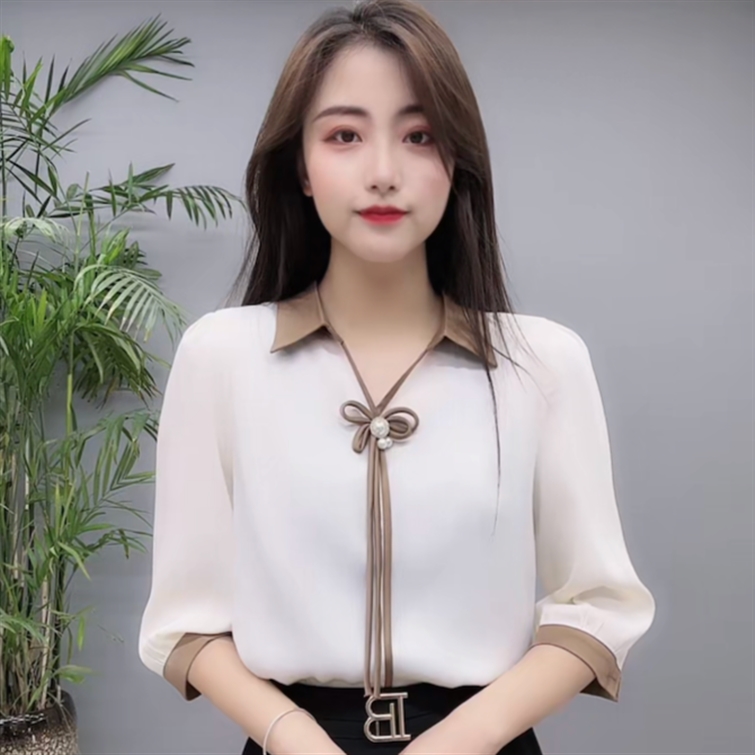ÁO KIỂU B0077 CÓ NHẬN MAY THEO YỀU