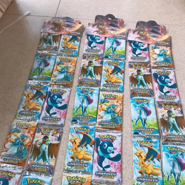 Thẻ Bài Pokemon Dây ( Giá 1Dây 12 Gói)