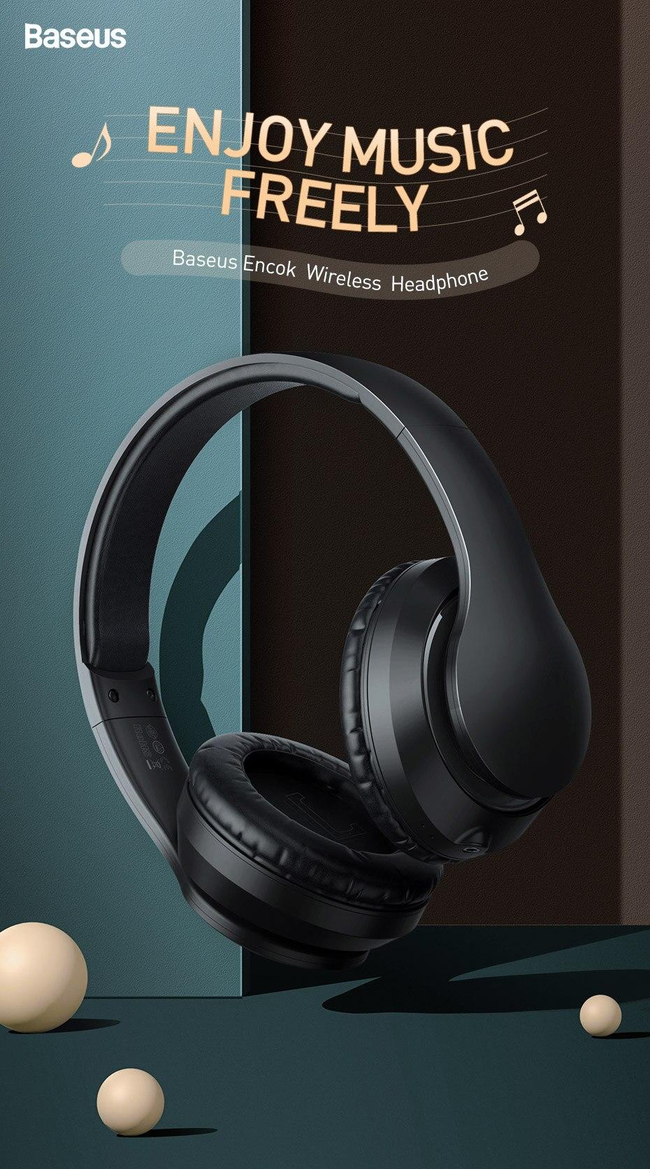 Tai nghe bluetooth 5.0 trùm đầu Baseus D07