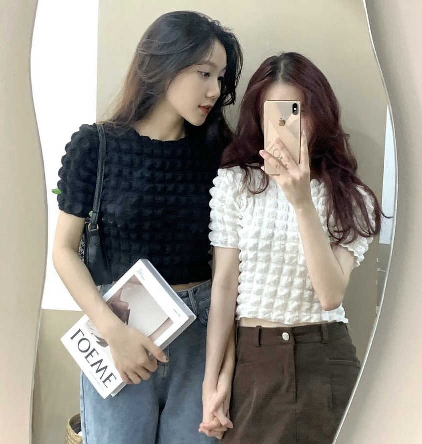 Áo Xốp Croptop Thun Co Dãn - BT Fashion