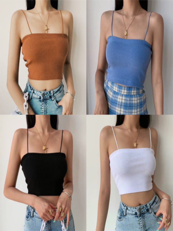 Áo 2 dây chất thun gân co giãn