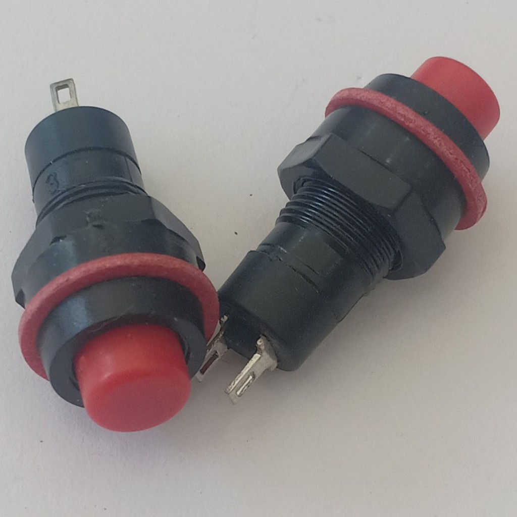 10 Nút nhấn tự giữ DS-213 10mm ( xanh, đỏ )