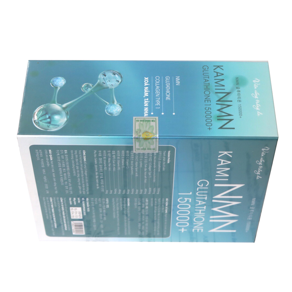 Viên uống đẹp da Collagen Nano Glutathione 2000mg NMN giúp căng mịn da, trắng hồng da, giảm nám sạm da - Hộp 30 viên