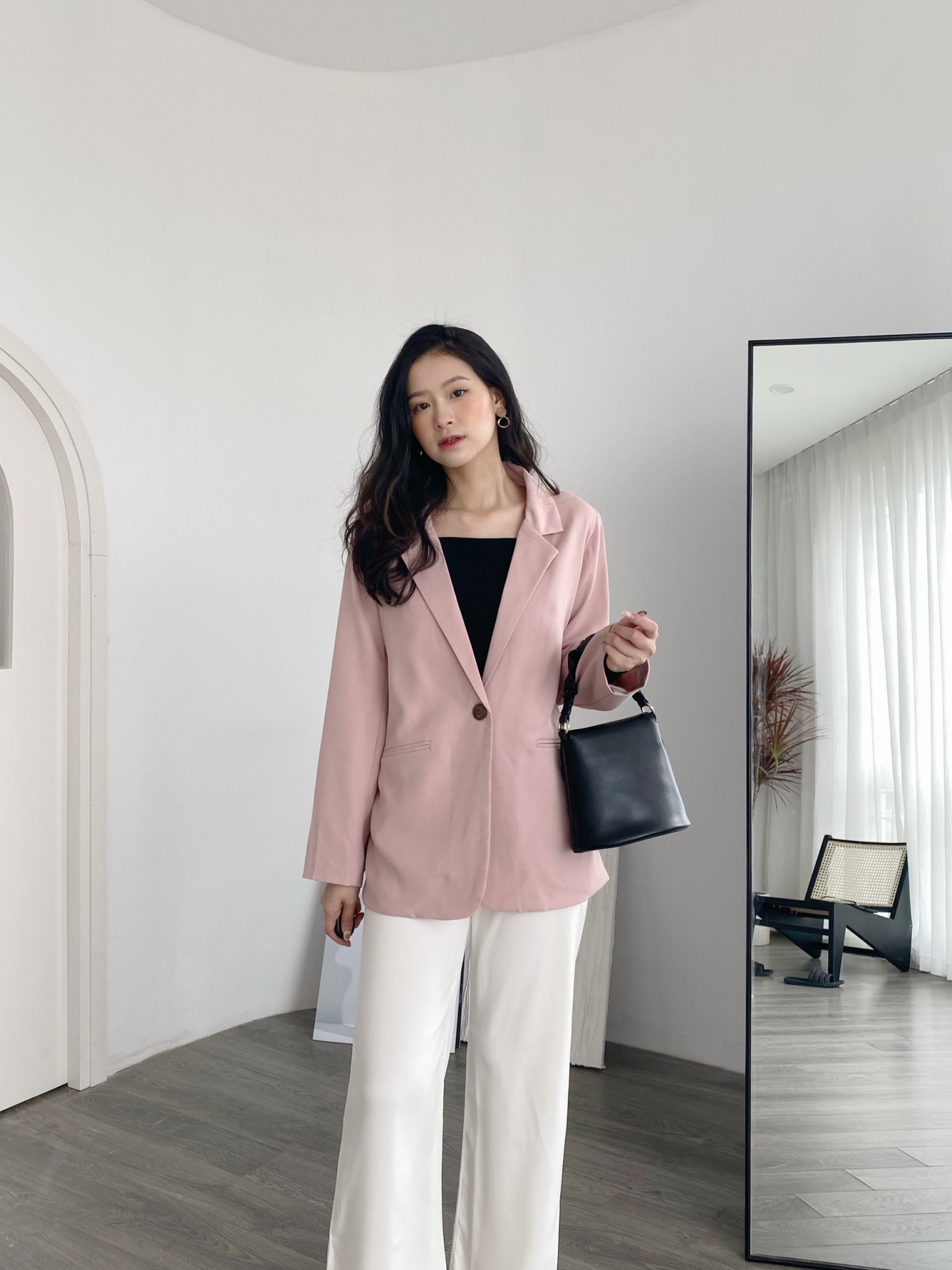 YU CHERRY | Áo khoác nữ kiểu cơ bản Basic blazer II YA401