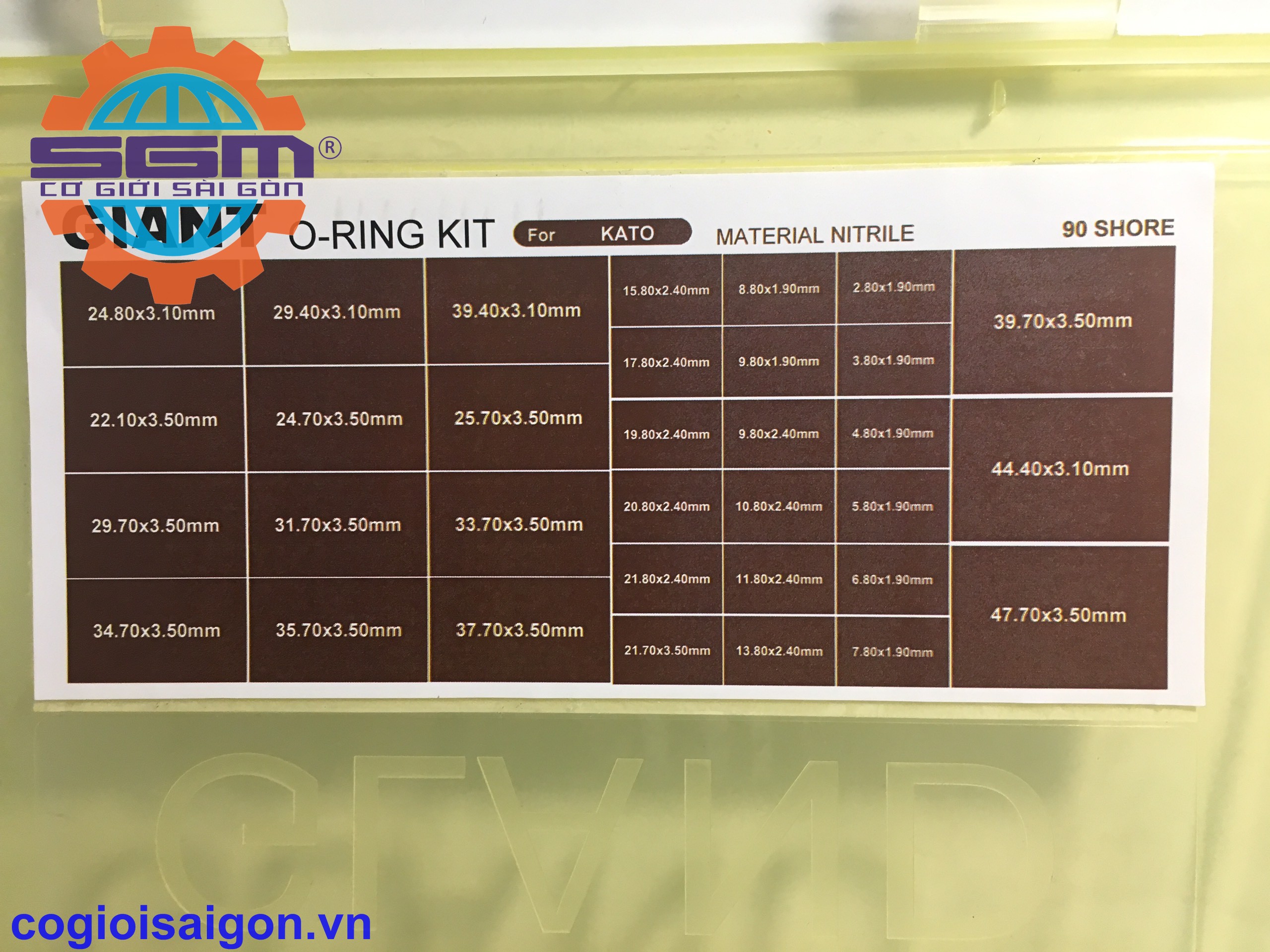 Bộ Oring kit For Kobelco (Sin hộp Kobelco)
