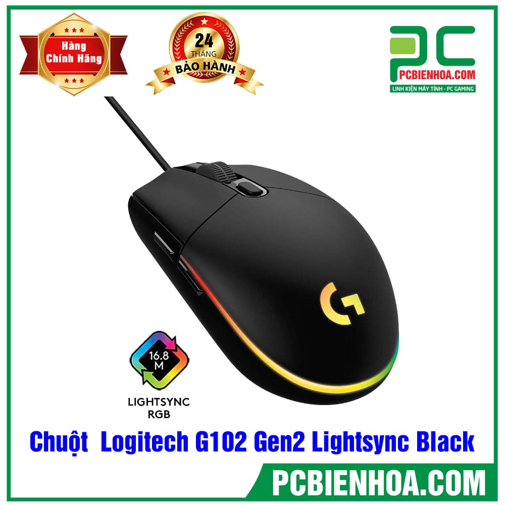 [HCM]Chuột máy tính Logitech G102 Prodigy Gaming (Đen)