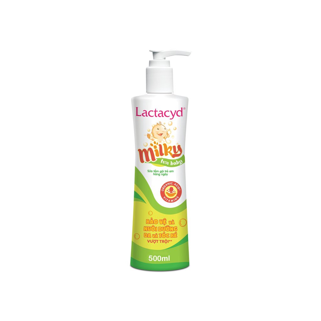 Sữa Tắm Gội Cho Bé LACTACYD (500ML)