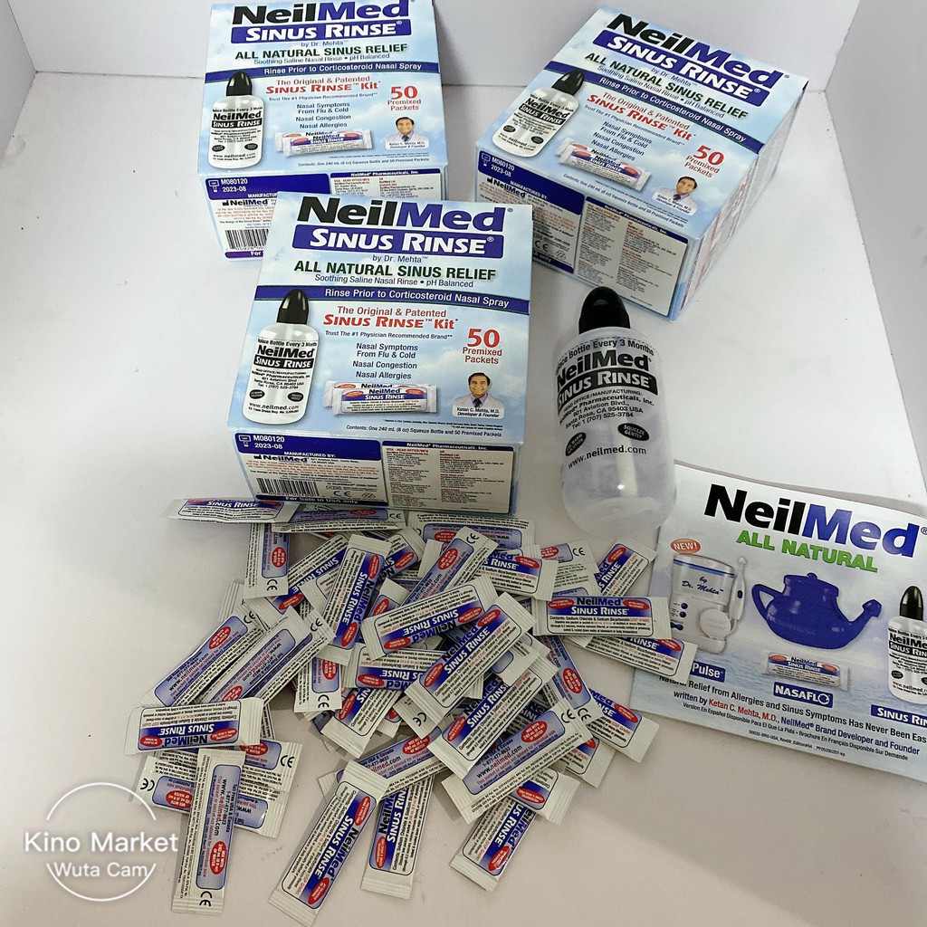 Gói muối rửa mũi NEILMED SINUS RINSE - USA Auth (2024)