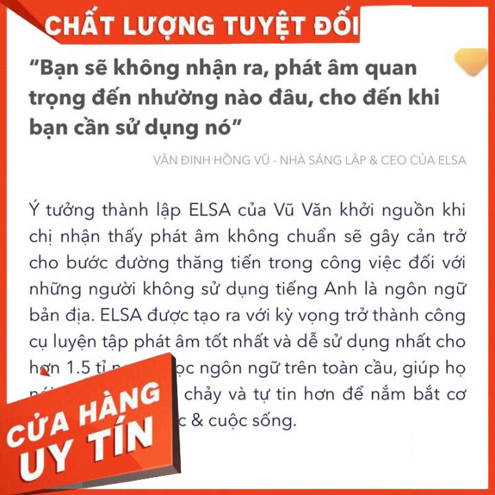 ELSA PRO Trọn đời -Tiếng anh online chất lượng cao