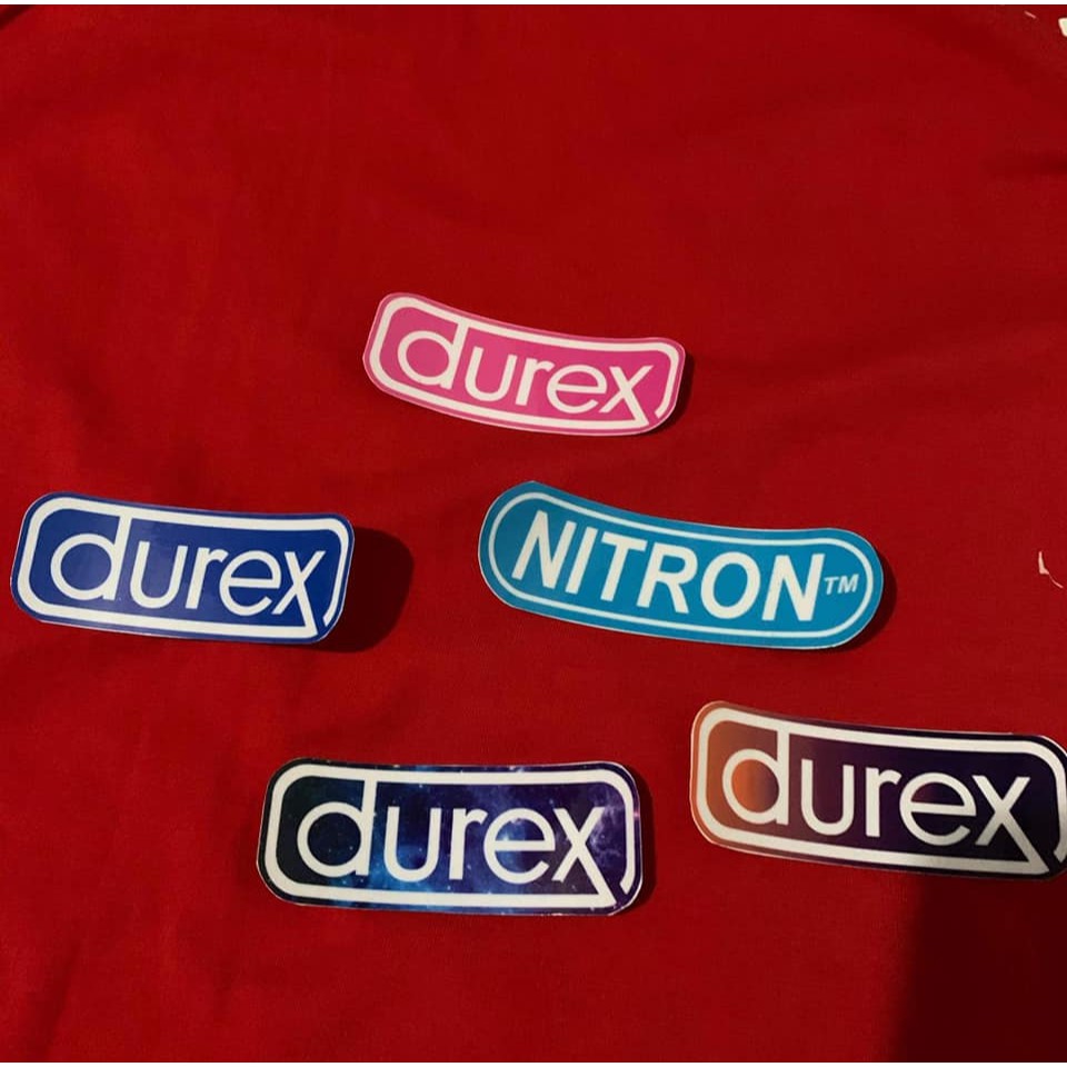 Combo 1 Tem Sticker Decal Durex Đủ Màu Dán Xe, Điện Thoại Giá Rẻ
