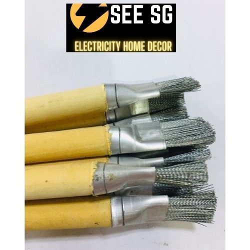 cọ sắt bút mini- chổi cọ bút sắt