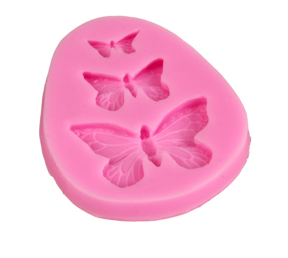 Khuôn silicon 3D 3 con bướm MS2