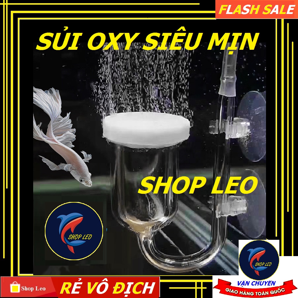 Sủi Oxy siêu mịn - Cốc sủi oxy hồ cá cảnh - bể thủy sinh - Phụ kiện máy sủi - shopleo