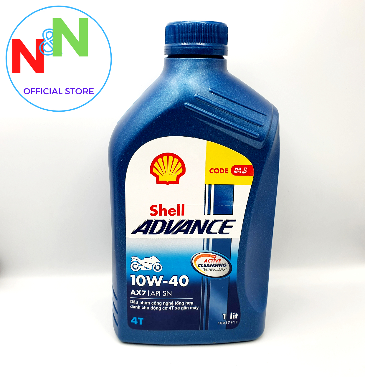 Nhớt xe số cao cấp Shell Advance Ax7 10W40 1L
