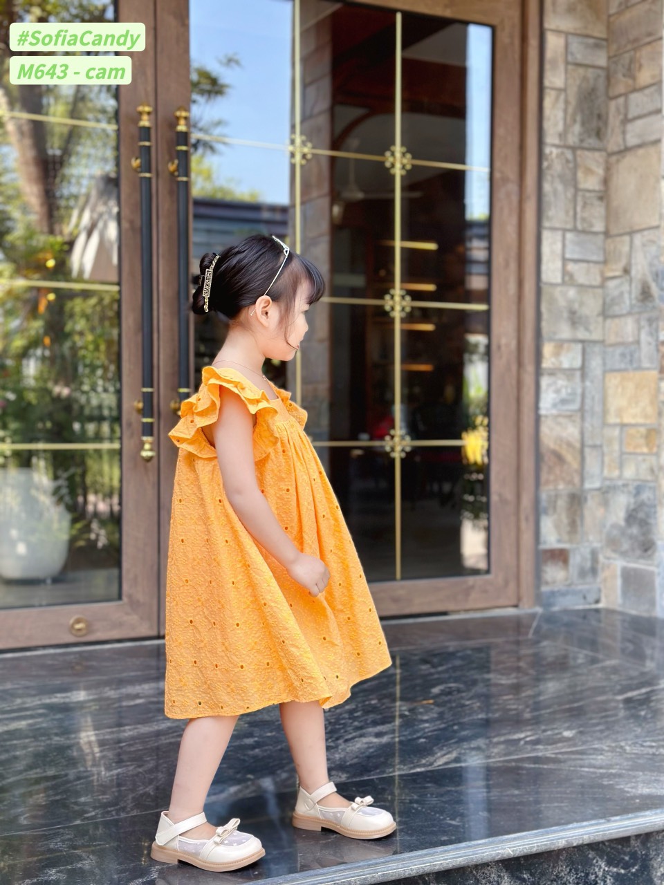 ĐẦM THÊU CAM SOFIA CANDY
