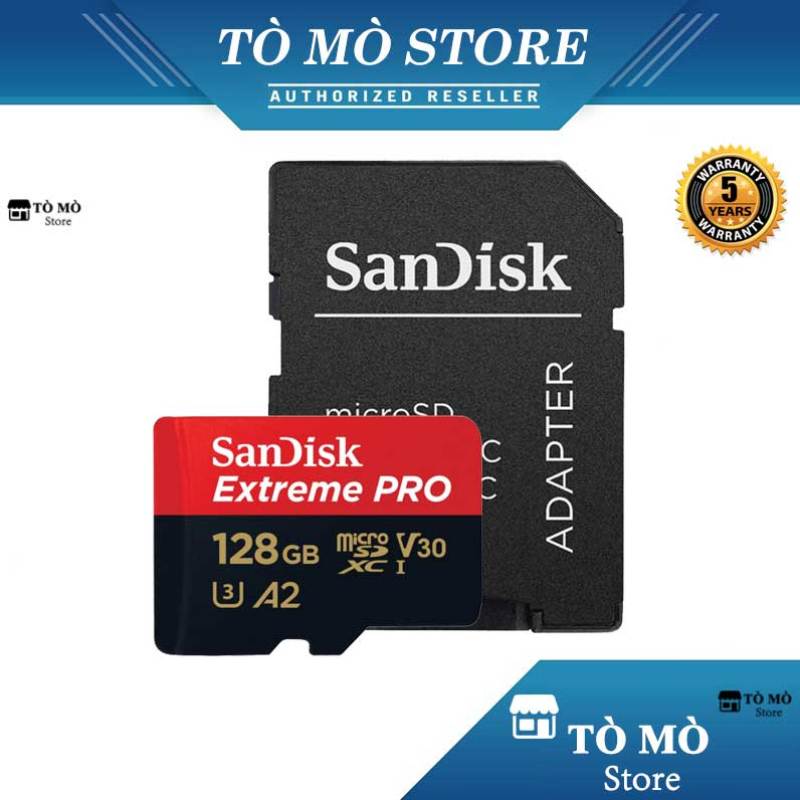 Thẻ Nhớ MicroSDXC SanDisk Extreme Pro V30 A2 128GB 170MB/s - Bảo hành 5 năm