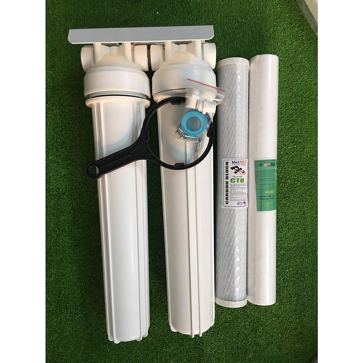 Bộ 2 cốc lọc thô đầu nguồn 20inch kèm lõi than+pp5m - zen 27