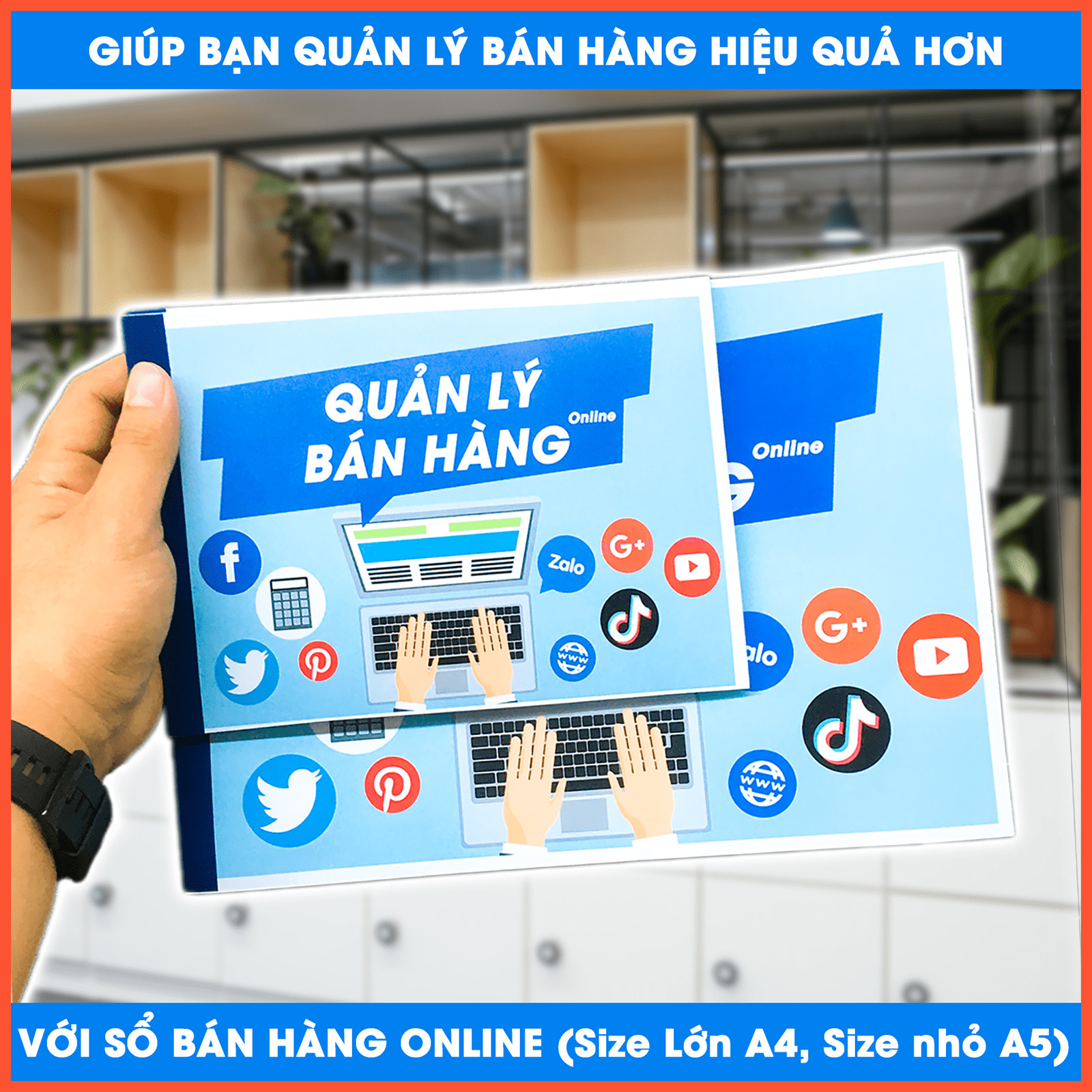 Sổ quản lý bán hàng online - sổ tay giúp quản lý bán hàng hiệu quả hơn, size a4 a5