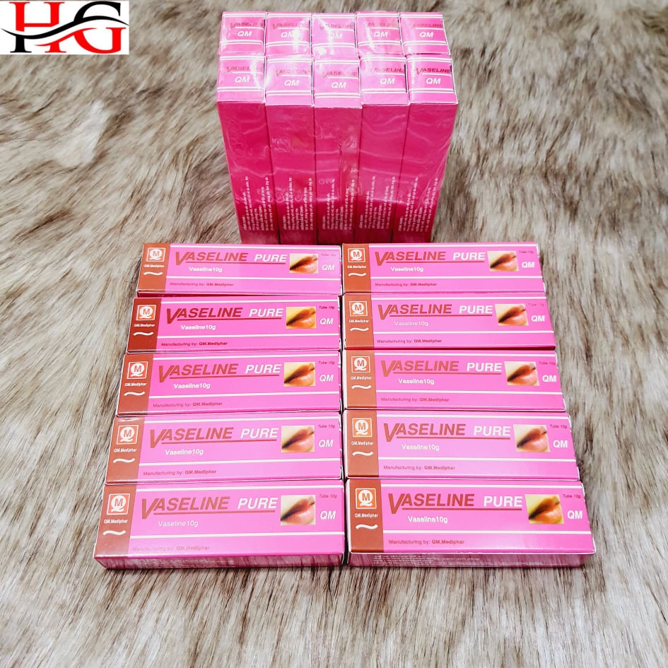 [HCM]VASELINE PURE QM dưõng môi 10 G
