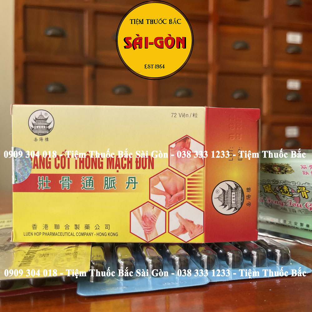 Tráng Cốt Thông Mạch Đơn 72v Hongkong