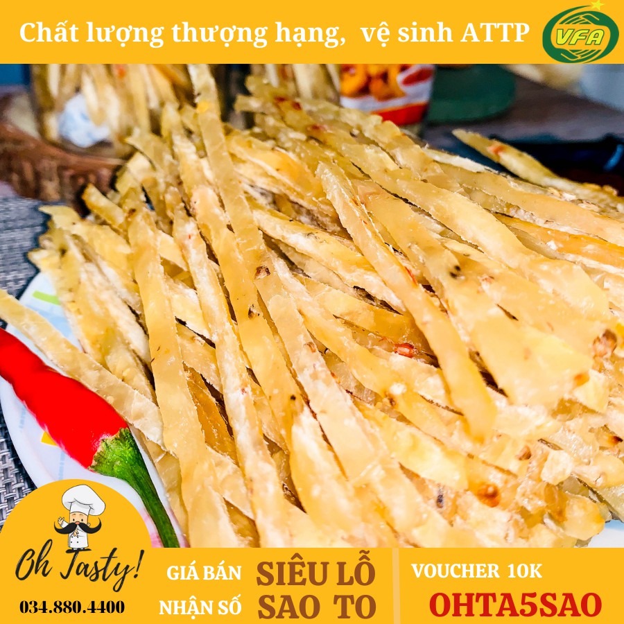 Khô Cá Thiều Que Cắt Sợi Tẩm Vị Ăn Liền Hũ  300G| Hàng chất lượng loại nhất - SP022