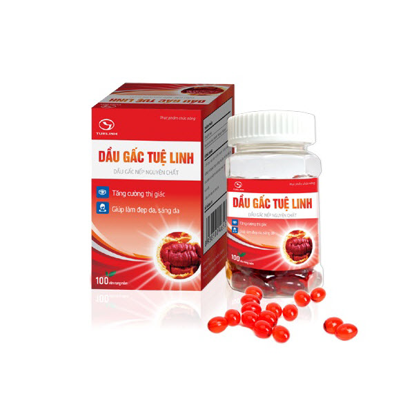 [HCM]Dầu Gấc Tuệ Linh lọ 100 viên