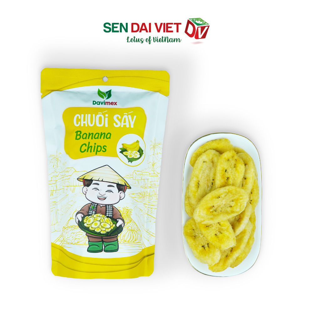 Trái cây sấy giòn - vị ngọt tự nhiên - sen đại việt- gói 50gr