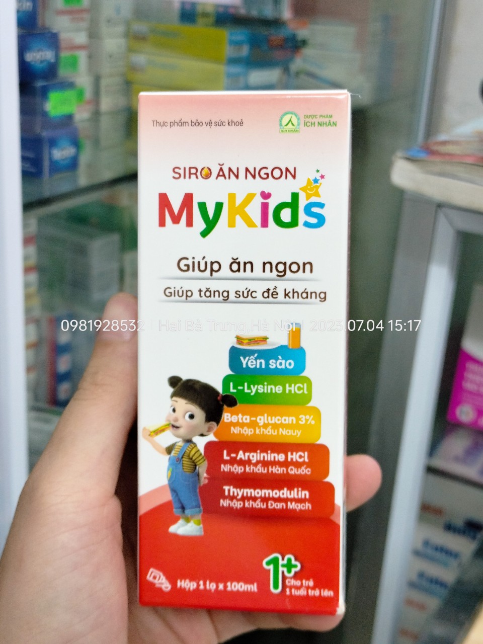 Siro ăn ngon Mykids dạng lọ 100ml