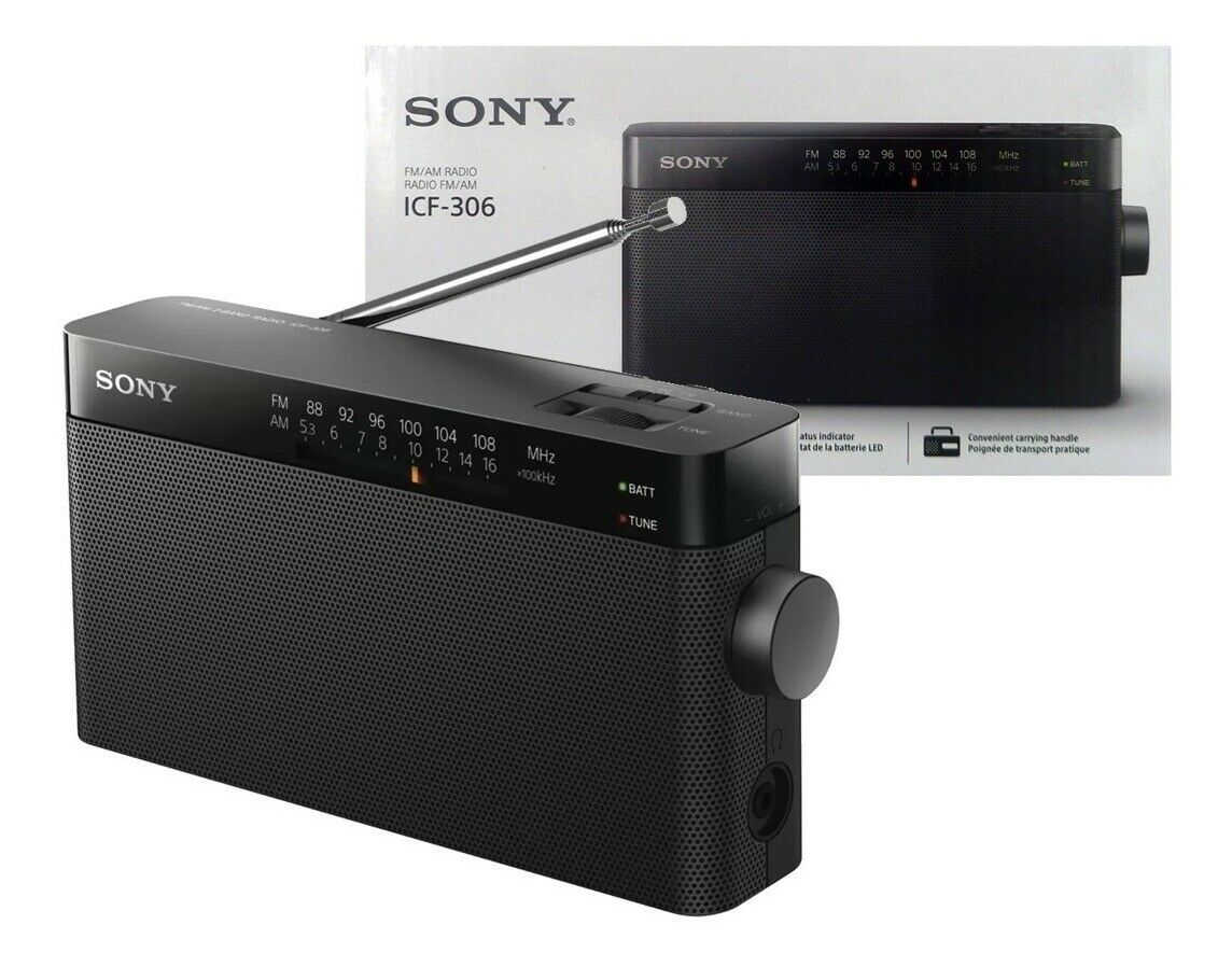 Radio Sony ICF-306 (1 ĐỔI 1) Tặng PIN