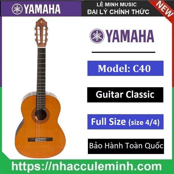 Đàn Guitar Classic Yamaha C40 (Bảo Hành Toàn Quốc)