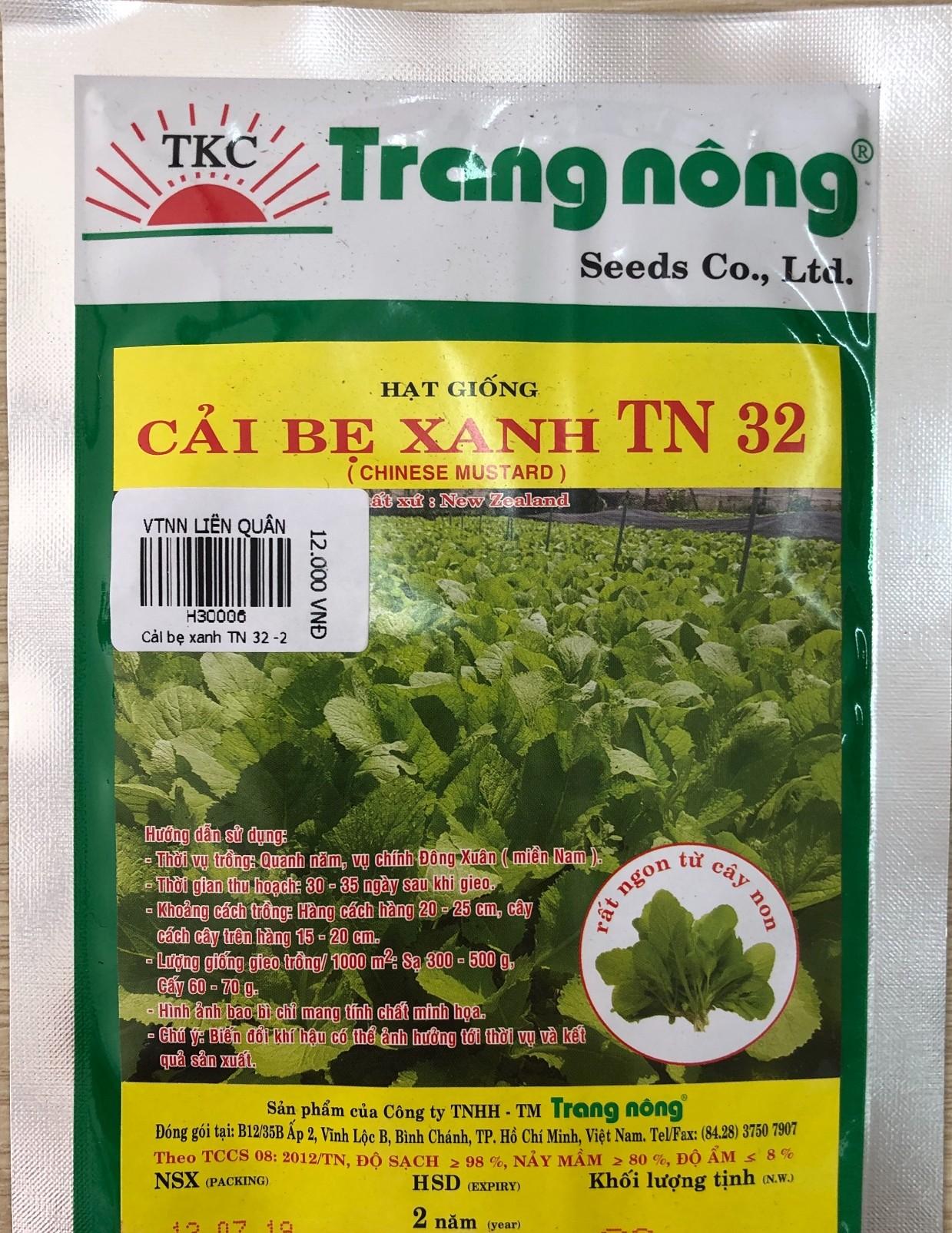 50G - Hạt Giống Cải Bẹ Xanh Mỡ